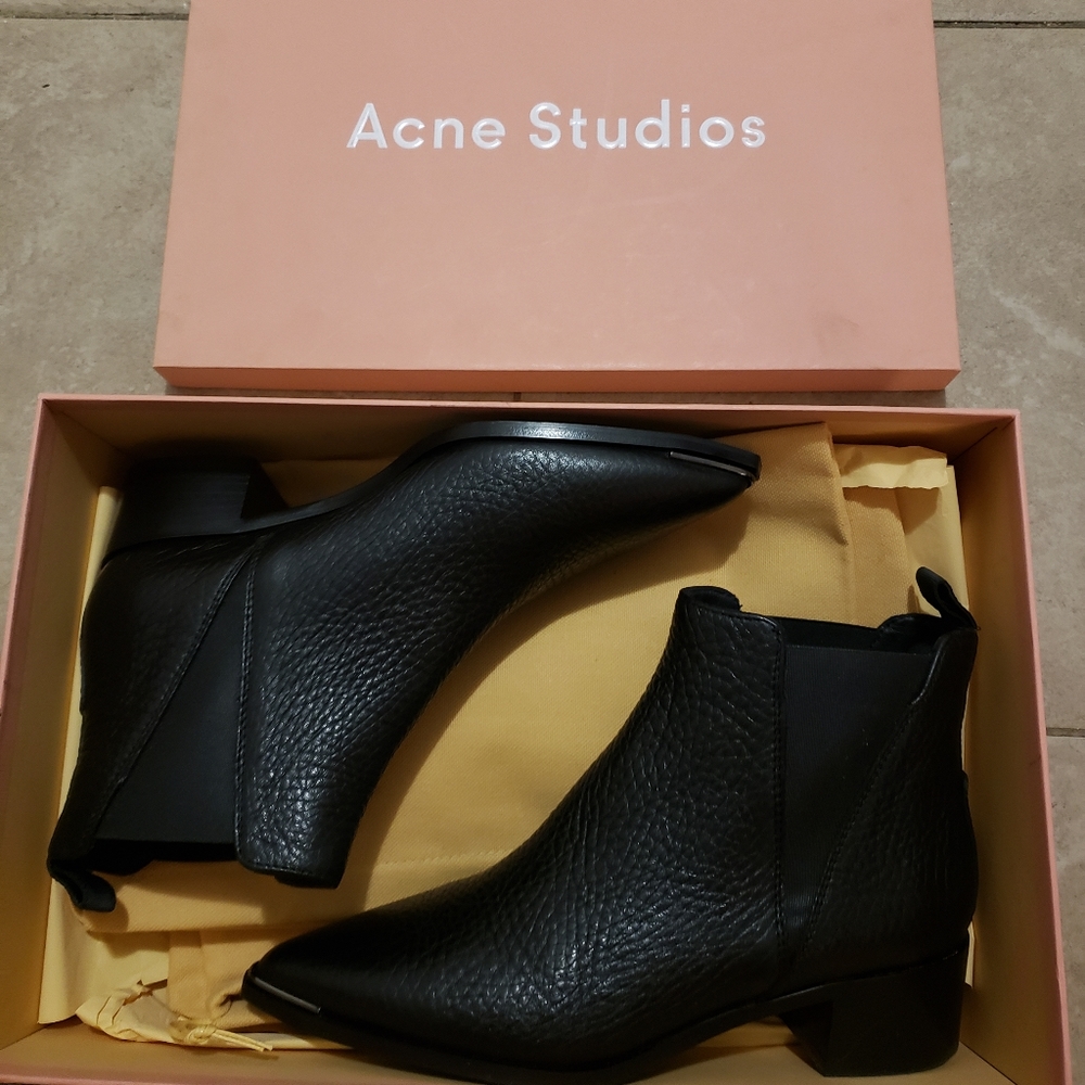 NWT Acne Studios Black Jensen Ankle Boots